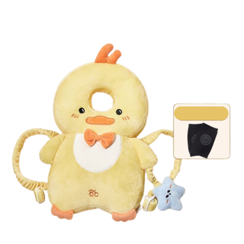 Almohada protectora para la cabeza del bebé + rodillera antideslizante