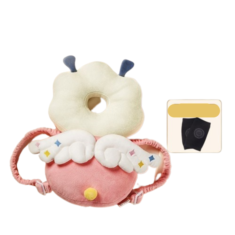Almohada protectora para la cabeza del bebé + rodillera antideslizante