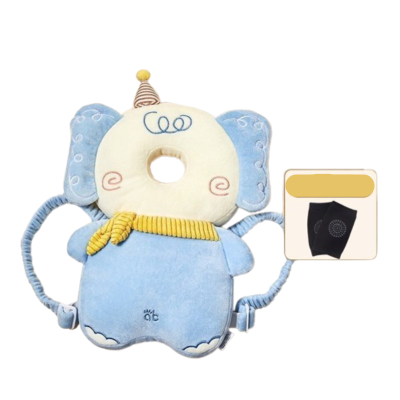 Almohada protectora para la cabeza del bebé + rodillera antideslizante