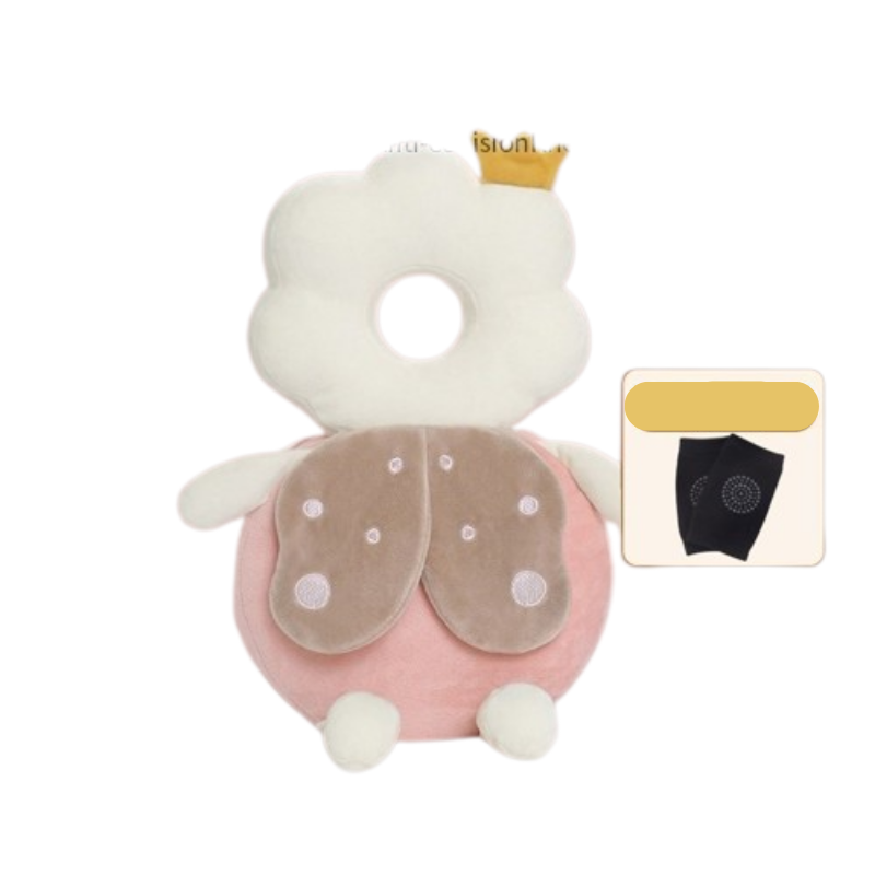 Almohada protectora para la cabeza del bebé + rodillera antideslizante