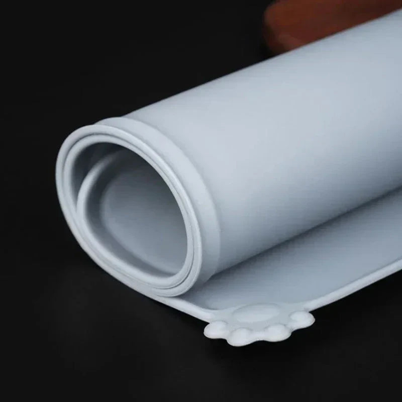 Alfombrilla antideslizante para alimentación de gatos y perros