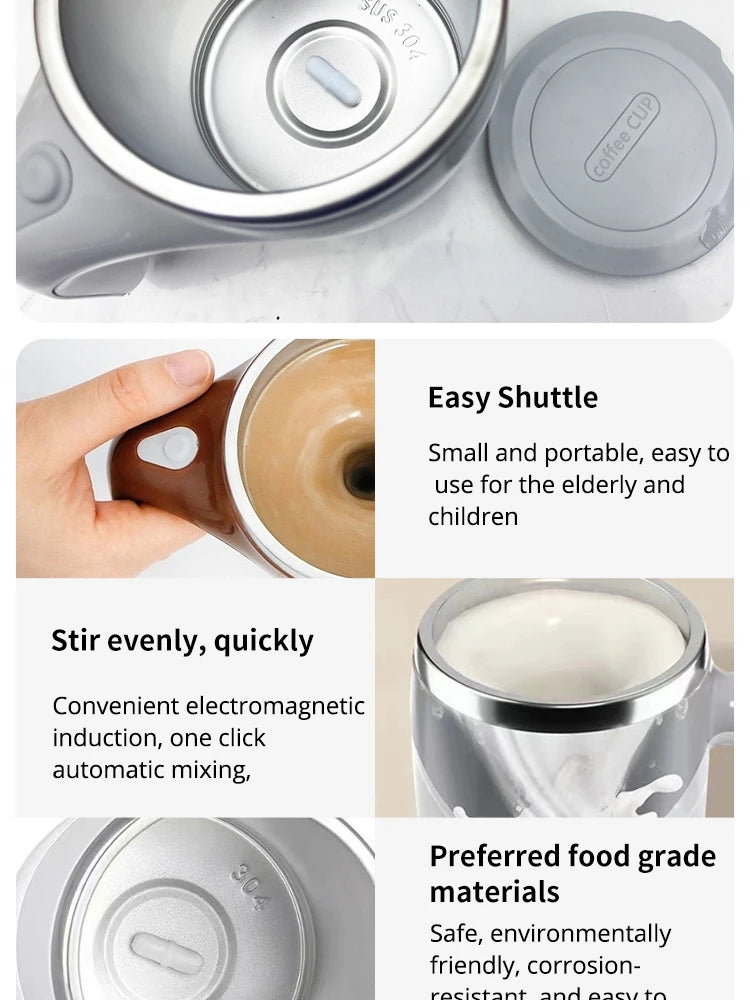 Caneca de café elétrica - agitação automática