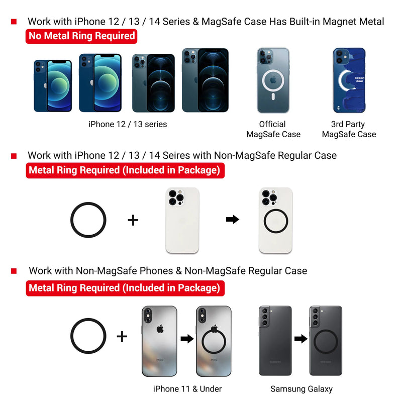 Suporte magnético universal de celular para bicicleta