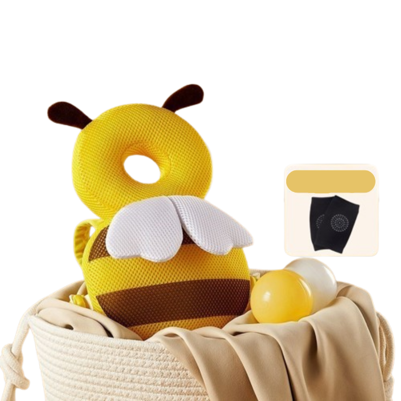Almohada protectora para la cabeza del bebé + rodillera antideslizante