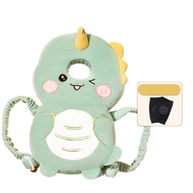 Almohada protectora para la cabeza del bebé + rodillera antideslizante